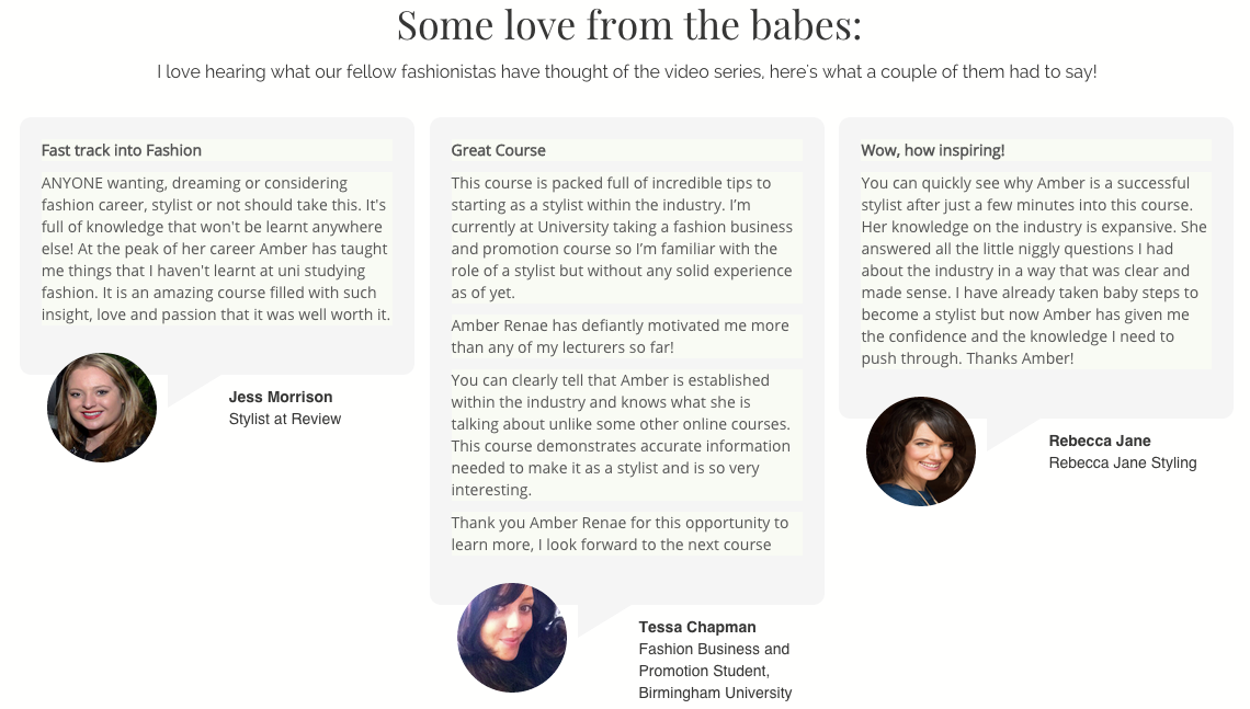 The Best Fashion Styling Course Brisbane Sydney Melbourne GoldCoast Student Reviews