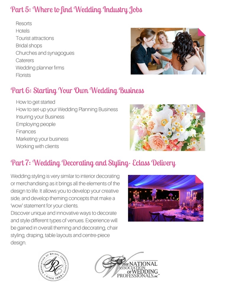 Wedding Planners Course Module 2
