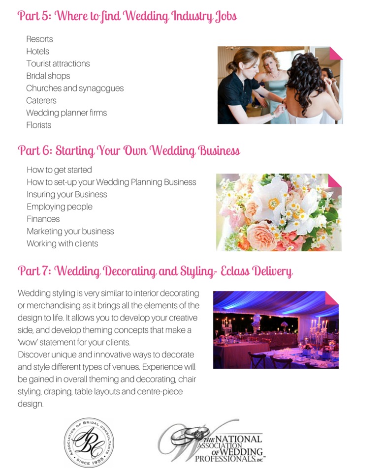 Professional Wedding Planning Course Online