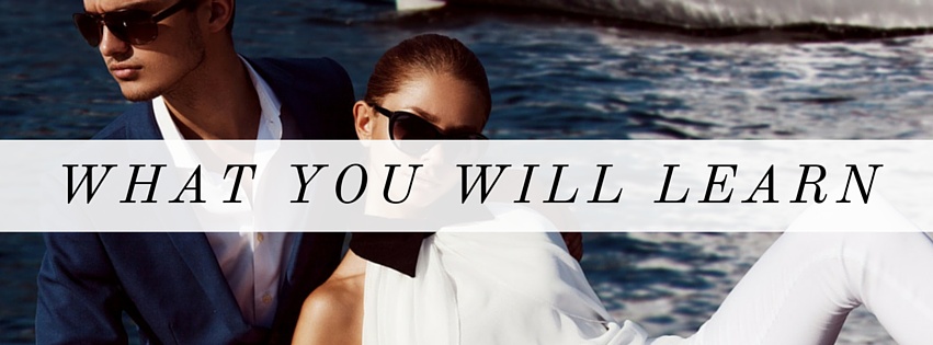 what you will learn in the certificate of fashion styling course